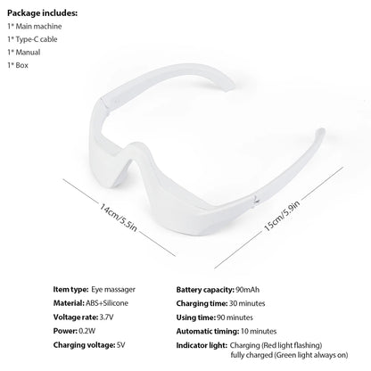 3D Eye Massager - Fatigue Relief, Dark Circle Lightening & Fine Line Smoothing Eye Care