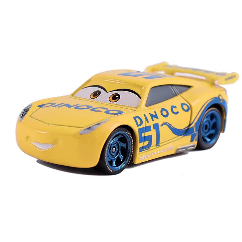 Disney Pixar Cars 2 Lightning McQueen Mini Diecast Racing Car Dinoco Racers Collection for Kids
