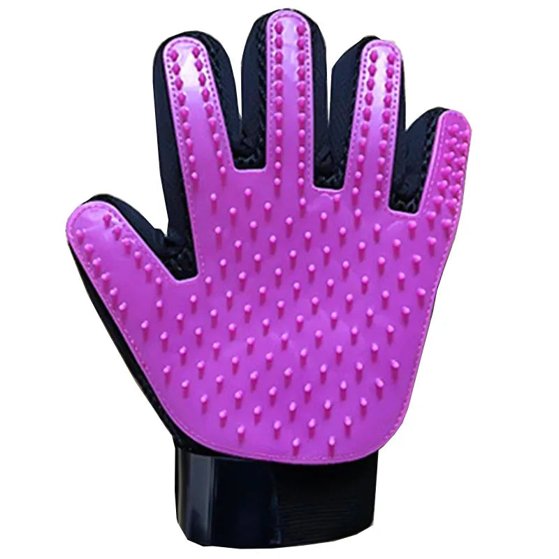 Cat Hair Removal Gloves Rubber Pet Grooming Massage Brush Effective for Dogs & Cats 6 Colors