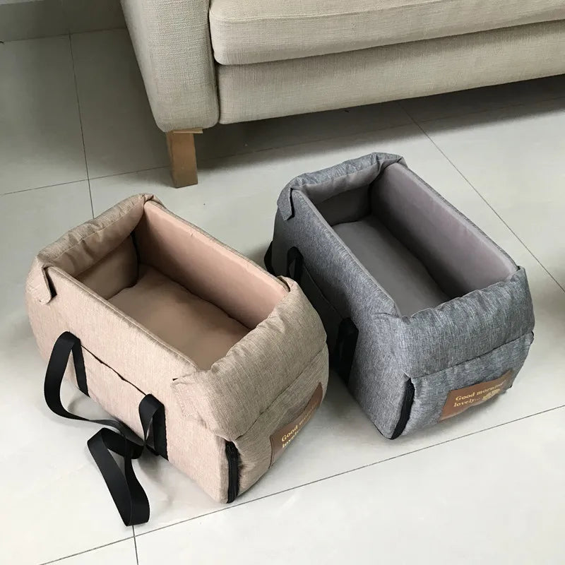 Portable Dog Car Seat Bed – Safety Travel Carrier for Small Dogs & Cats