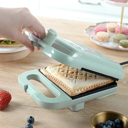 Multifunction Sandwich Maker & Toaster - Fast Heating Electric Baking Pan for Breakfast, Omelette & Roast Meat