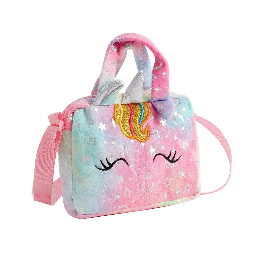 Cartoon Embroidered Satchel Bag