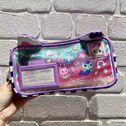 New Australia Genuine Smiggle School Bag Set for Girls with Pencil Box, Water Cup & Meal Bag