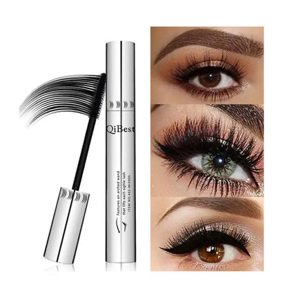 QIBEST 4D Black Mascara - Lengthening & Volume Waterproof Eyelash Makeup