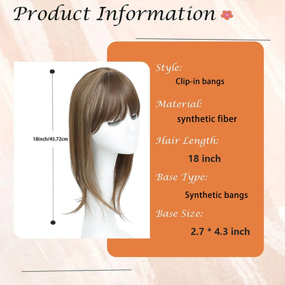 Elegant 22" Straight Synthetic Wig Block for Women - Light Brown to Black