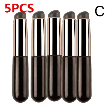 Silicone Lip Brush with Cover - Soft Round Head Concealer & Lipstick Makeup Brush