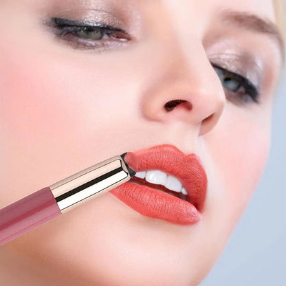 Silicone Lip Brush with Cover - Soft Round Head Concealer & Lipstick Makeup Brush