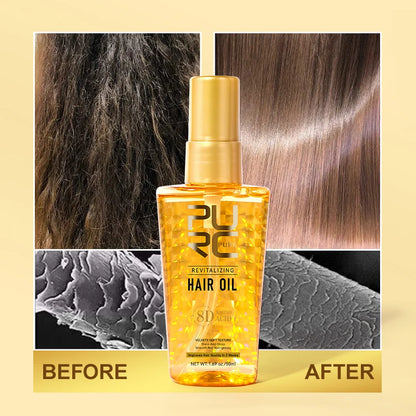 PURC Morocco Argan Oil Hair Serum - Nourishing Treatment for Smoothing, Shine, and Repairing Damaged, Frizz, and Dry Hair