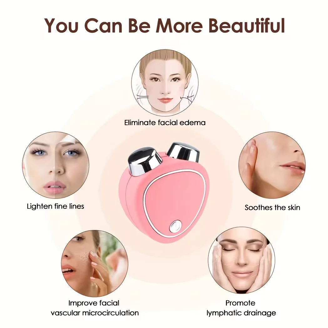 Mini Facial Massage Beauty Instrument USB Charging Skin Care & Face Firming Massager