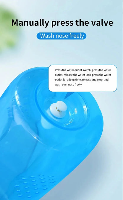 Nasal Wash Bottle 300ml for Adults and Children with Physiological Saline