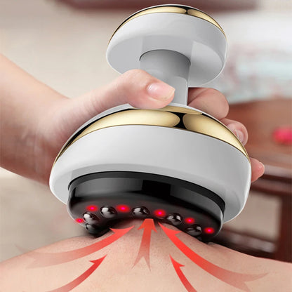Home Electric Guasha Scraping Massage Cupping Body Massager with Suction & Heating Fat Burner