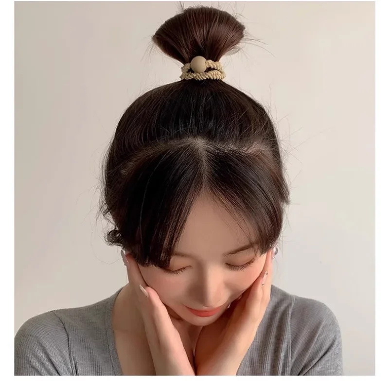 10PCS Leather Headbands - High Elasticity Ponytail Holders, Durable Rubber Bands for Women Hair Accessories