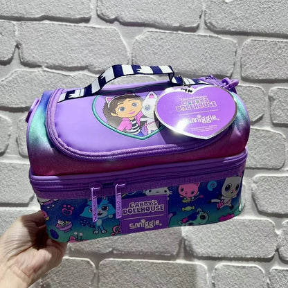 New Australia Genuine Smiggle School Bag Set for Girls with Pencil Box, Water Cup & Meal Bag