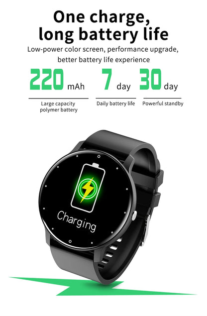 LIGE Smart Watch for Men & Women, Full Touch Screen, Sport Fitness Tracker, IP67 Waterproof, Bluetooth for Android/iOS