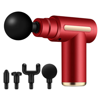 Mini Fascia Massage Gun Deep Tissue Muscle Recovery & Pain Relief with 4 Attachments