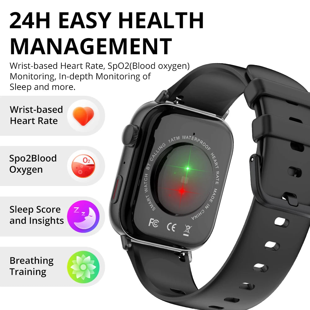 COLMI C8 Max Voice Calling Smart Watch, 1.93" HD Color Display, Health & Fitness Tracking for Men & Women