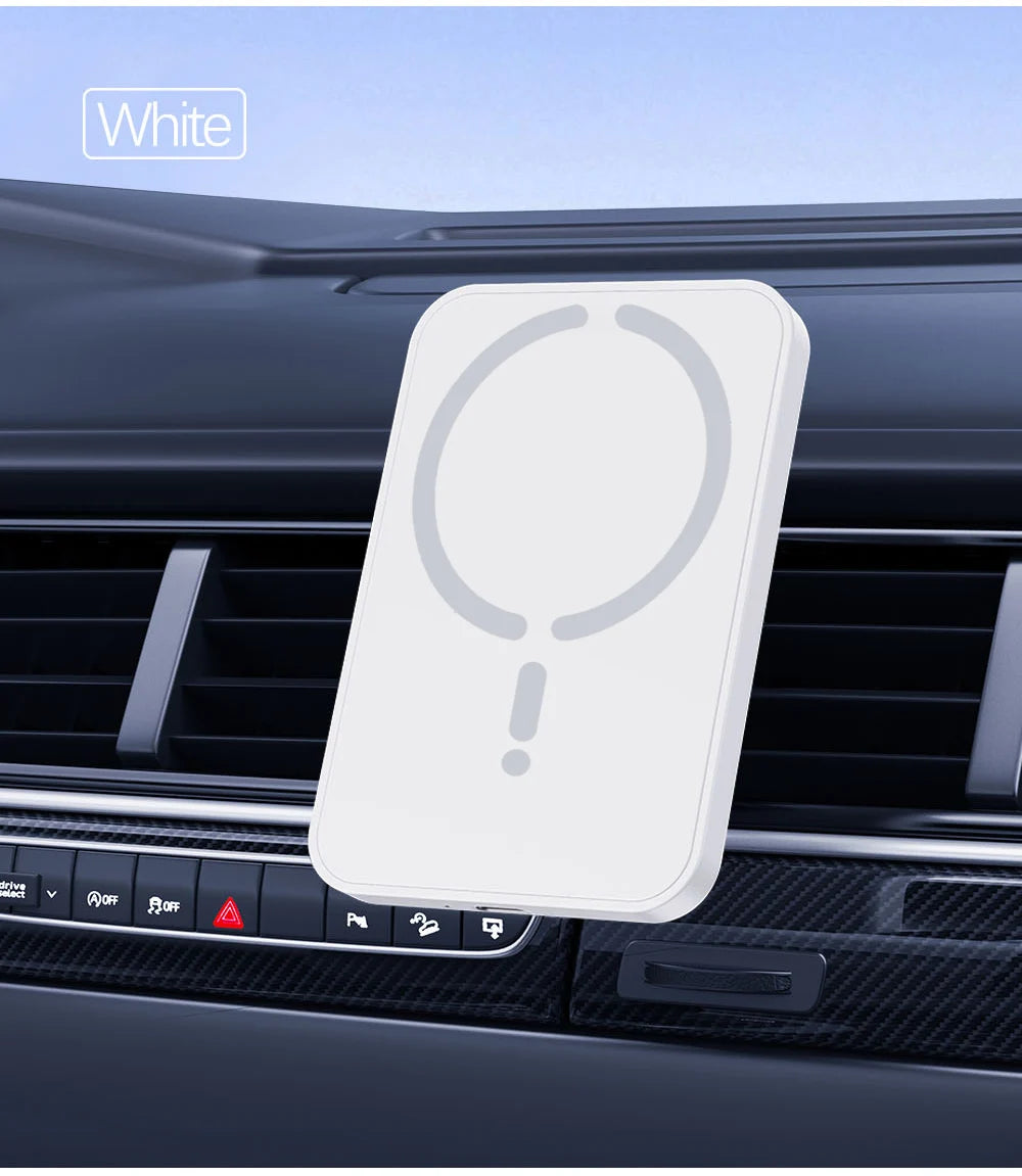 15W Magnetic Car Wireless Charger - Magsafe iPhone 12-16 Pro Max Air Vent Phone Holder Stand, Fast Car Charging