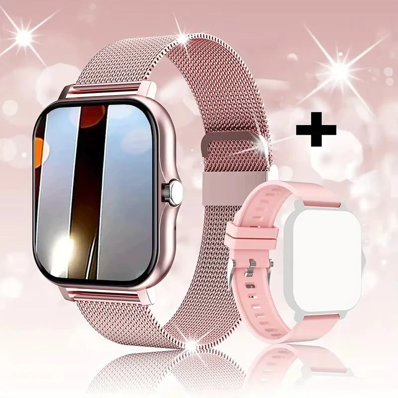 LAXASFIT 2025 Smart Watch, Bluetooth Talk, Full Touch Screen, Heart Rate Monitor, Sports Fitness Tracker for Men & Women