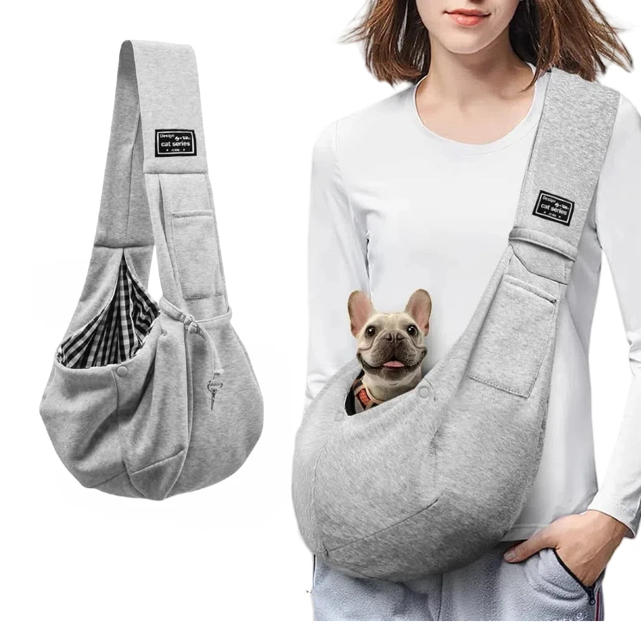 Cotton Comfortable Dog Sling Bag – Portable Crossbody Shoulder Bag for Pets