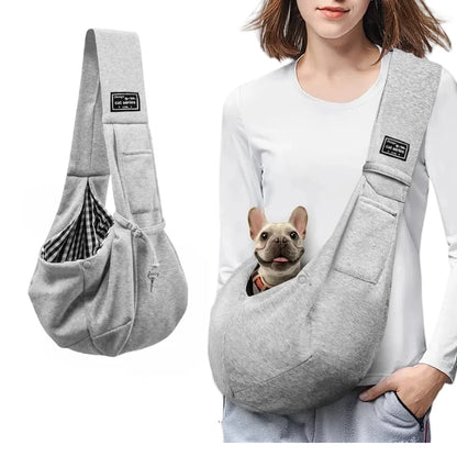 Cotton Comfortable Dog Sling Bag – Portable Crossbody Shoulder Bag for Pets