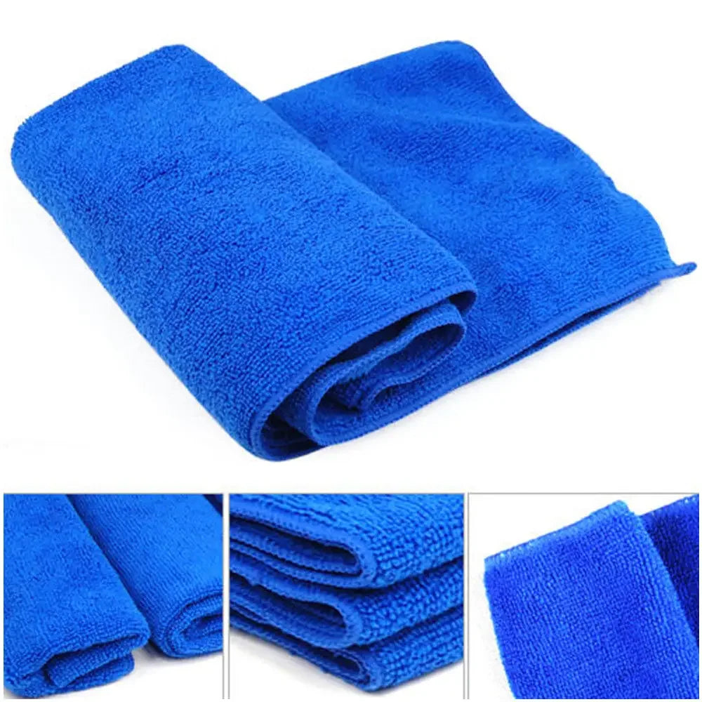 1-20Pcs Microfiber Towels for Car Wash, Drying, and Household Cleaning Cloths