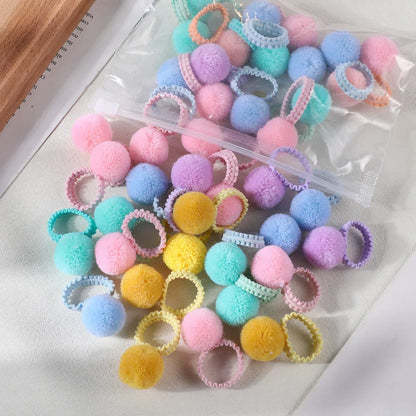 Girls Colorful Plush Ball