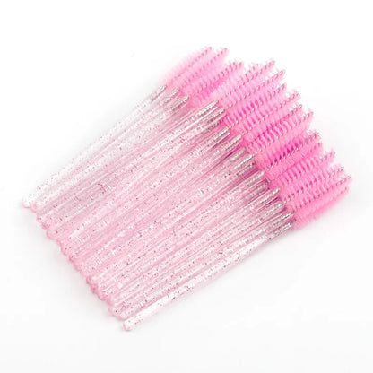 CNK Disposable Eyelash Brushes – 5/50 Pcs Mascara Wands Applicator Spoolers for Makeup