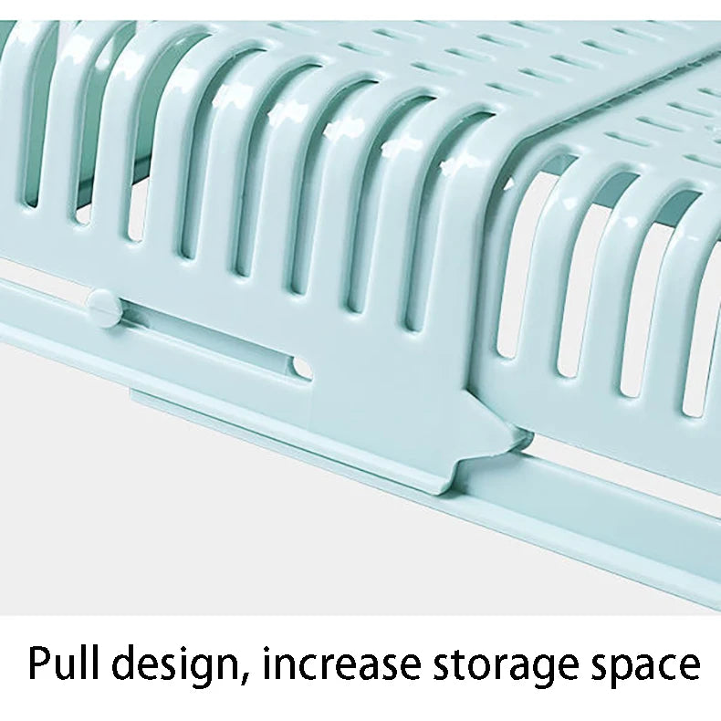 Flexible Expandable Fridge Organizer Drawer Storage Rack