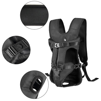 Adjustable Pet Front Dog Carrier Backpack – Perfect for Hiking & Cycling