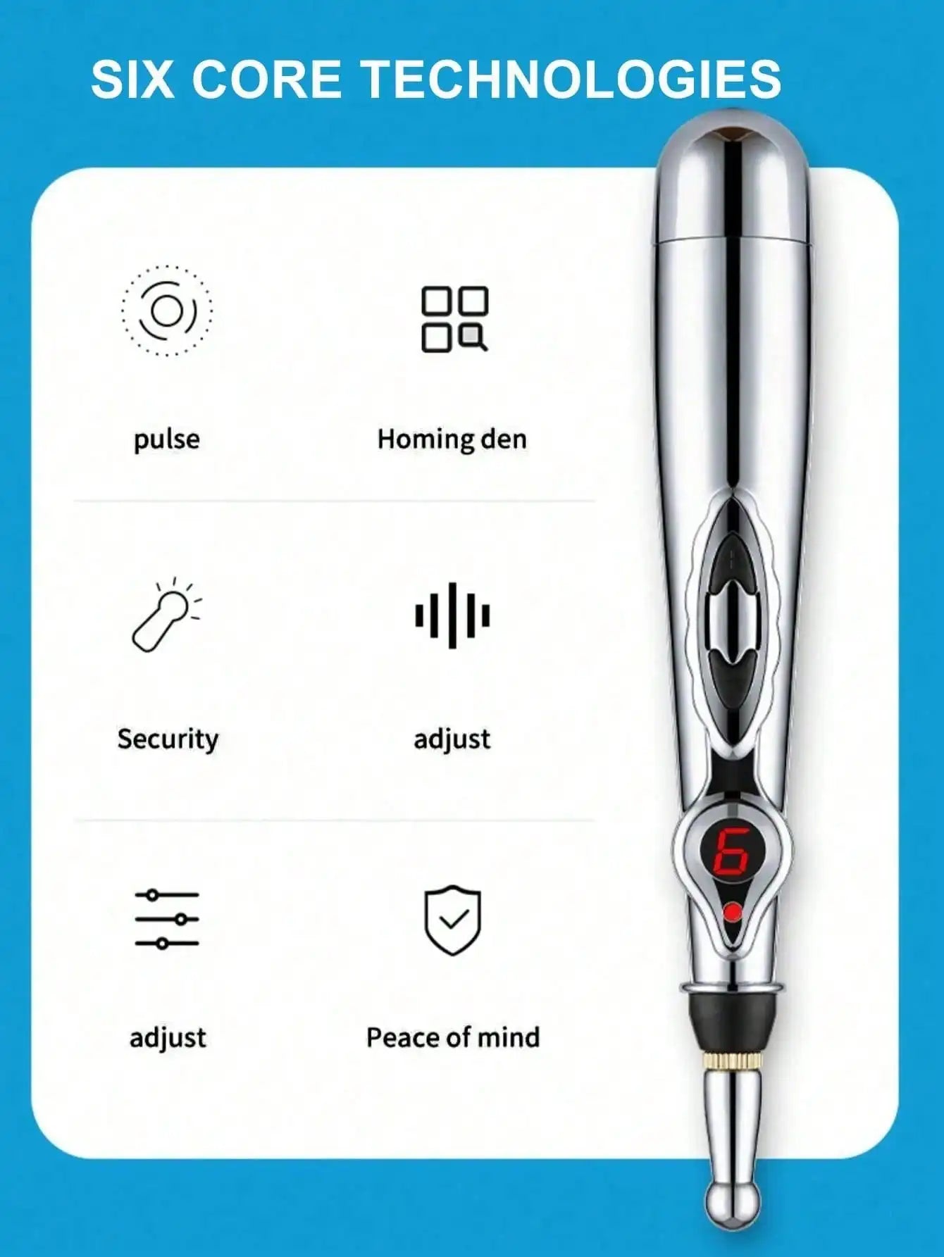 Meridian Pen Electronic Energy Circulation Massage Pen for Soothing & Relaxation