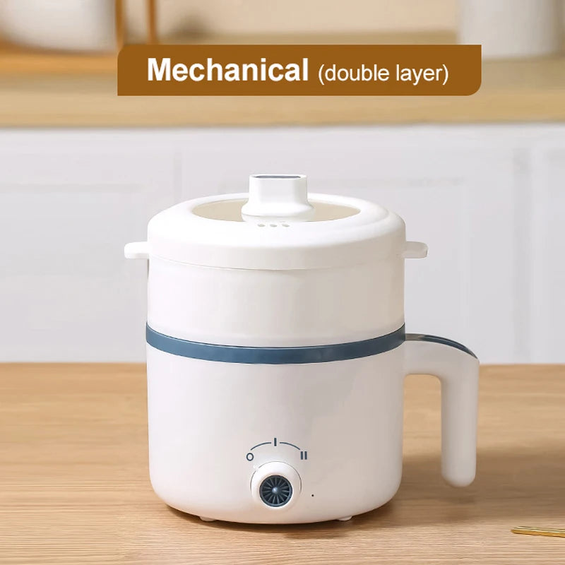 Mini Electric Rice Cooker & Multicooker for 1-2 People - Hotpot, Soup & More