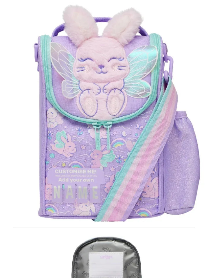 Genuine Australian Smiggle Angel Rabbit School Supplies Set, Large Capacity Backpack & Water Cup for Kids