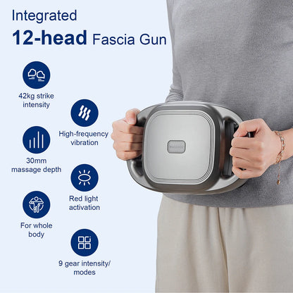 42-Head Fascia Gun High-Frequency Vibration Body Massager for Neck, Back & Waist Relief