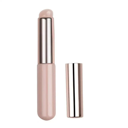 Silicone Lip Brush with Cover - Soft Round Head Concealer & Lipstick Makeup Brush