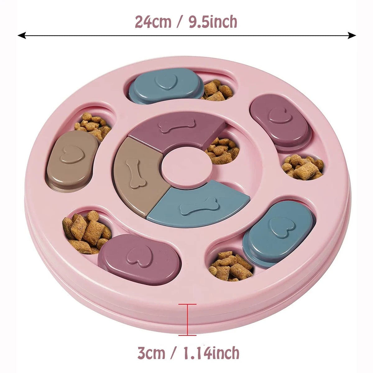 Dog Food Hiding Bowl Slow Food Training Interactive Educational Toy to Relieve Boredom