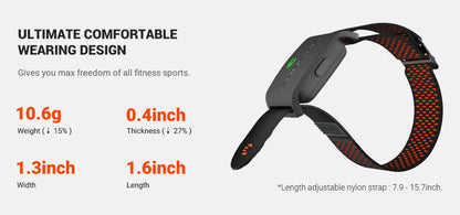 COOSPO HW9 Armband Heart Rate Monitor with HR Zones/Calories, HRM Sensor, BLE5.0 ANT+ for Fitness, Cycling, Peloton, Zwift, Wahoo