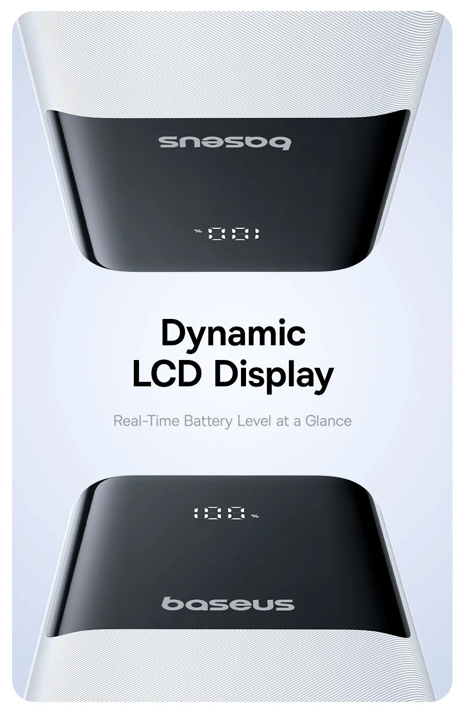 Baseus 20000mAh Power Bank, PD 22.5W Fast Charging, External Battery Charger for Xiaomi, Poco, iPhone, Samsung, iPad