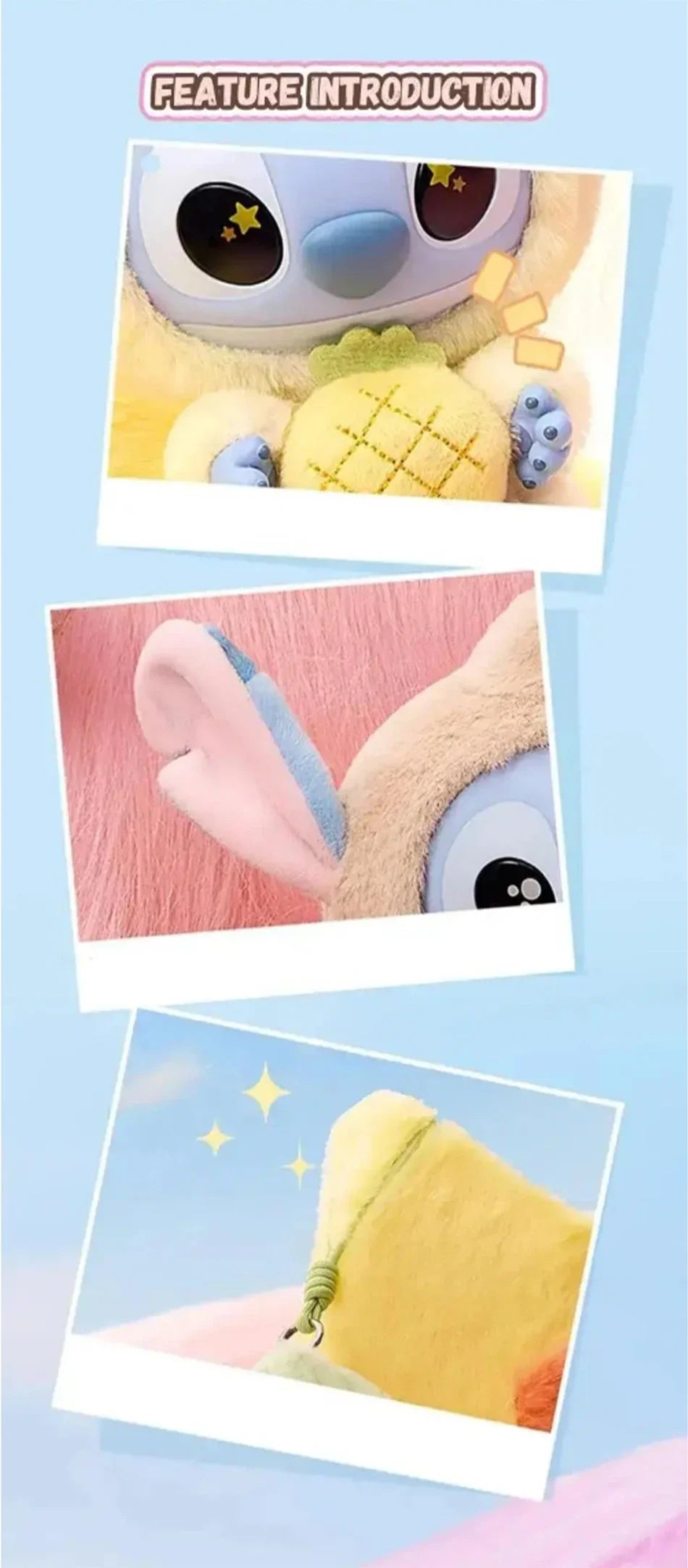 15CM Stitch Eat Something Series Blind Box Plush Doll Pendant – Mystery Toy Gift