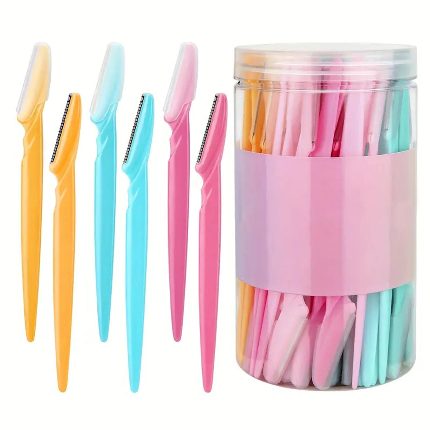 Eyebrow Trimmer & Face Shaver – Portable Hair Removal Blade Set for Women (10/40pcs)