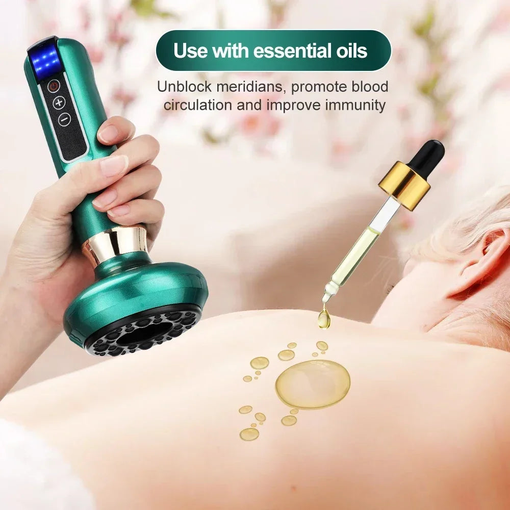 Tricolor Electric GuaSha Massager Anti-Cellulite Vacuum Suction & Slimming Therapy