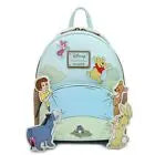 Disney Inside Out Sadness Cosplay Mini Backpack PU Leather, Cute Lotso & Stitch Cartoon Bag for Girls
