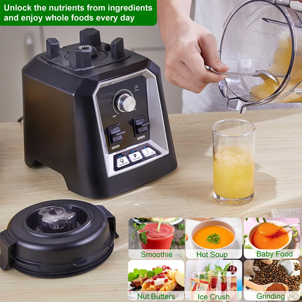 BioloMix Automatic Smoothie Blender 2L, BPA Free, Food Mixer & Ice Crusher