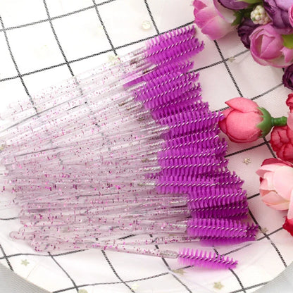 CNK Disposable Eyelash Brushes – 5/50 Pcs Mascara Wands Applicator Spoolers for Makeup