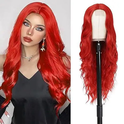 Synthetic Long Lace Ombre Blonde Wavy Wig 26 Inch for Women