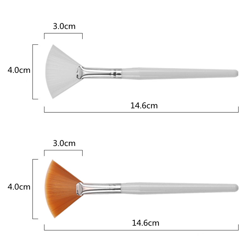 Fan Shape Foundation Makeup Brushes – 10/20/50pcs Multifunctional for Face Mask & Beauty Tools