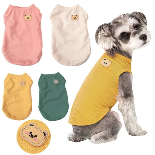 Dog & Cat Vest – Breathable Polyester Clothing in Four Colors, Sweat-Resistant & Easy to Clean