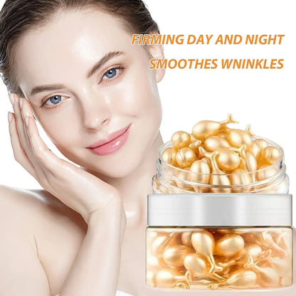 50PCS Collagen Face Care Capsules - Acne, Wrinkle Remover & Firming Hyaluronic Acid Serum Essence