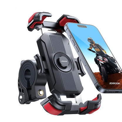 Joyroom Motorcycle Phone Mount - Upgraded Ultra-Stable Bike Holder for Handlebar, Scooter, and Bicycle Clamp