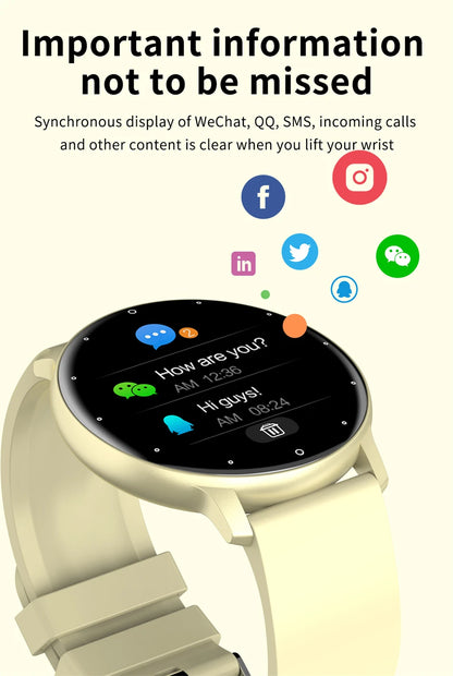 LIGE Smart Watch for Men & Women, Full Touch Screen, Sport Fitness Tracker, IP67 Waterproof, Bluetooth for Android/iOS