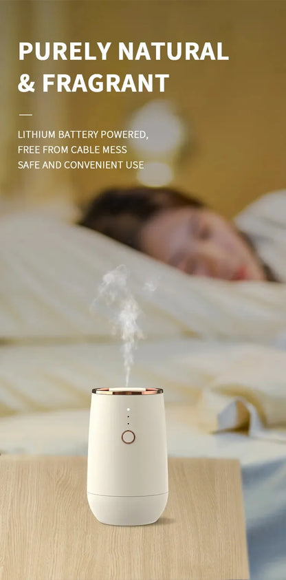 Mini Car Waterless Essential Oils Diffuser, Aromatherapy & Air Freshener